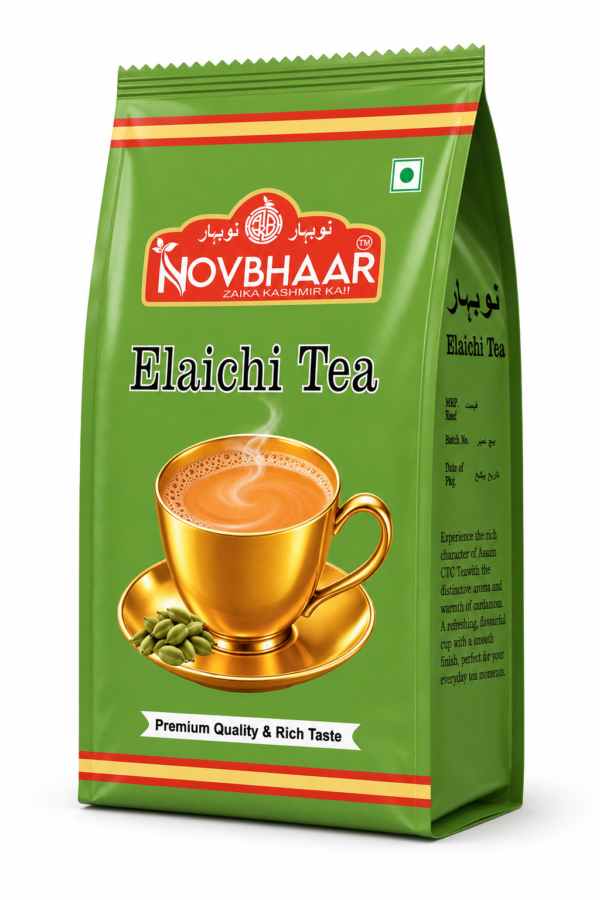 mockup-elaichi-pouch Novbhaar Elaichi Chai 250-gm